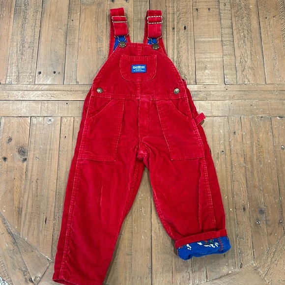 OshKosh B'gosh Other - Oshkosh vintage flannel lined corduroy overalls